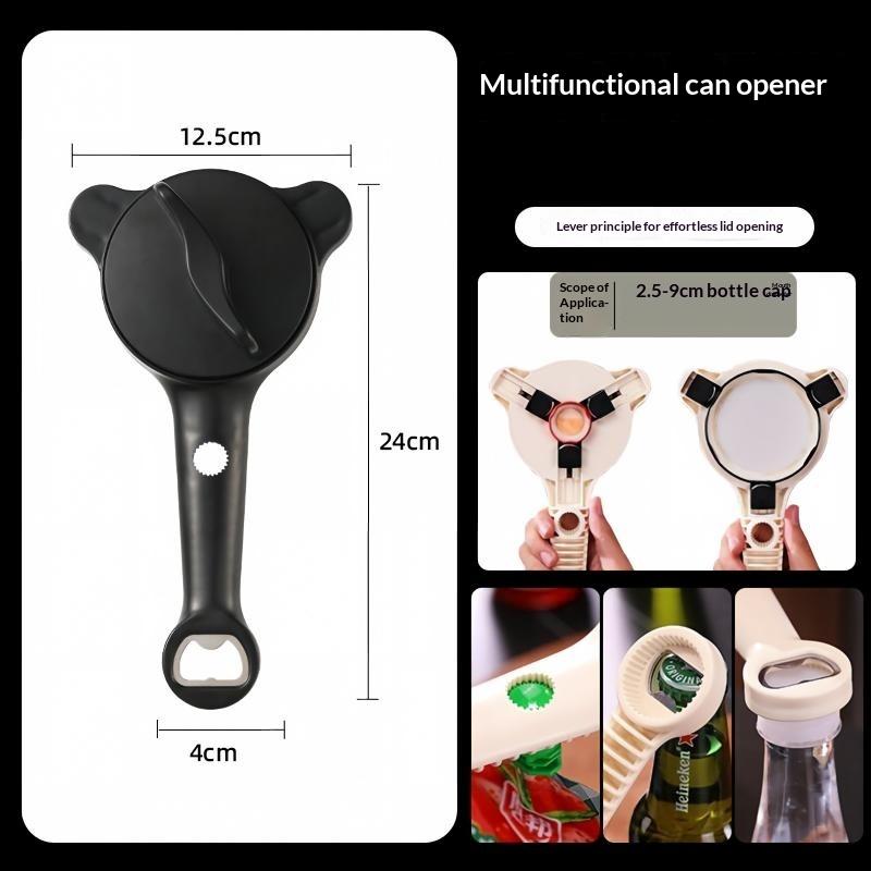 Adjustable Jar Opener Anti Slip Labor Saving Manual Bottle Cap Remover For Home Kitchen Sauce Pickle Bottle Opening Tools