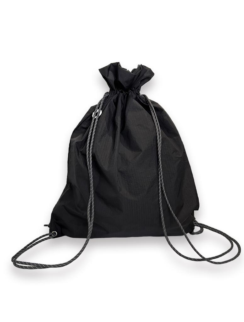 Nought Reverse Logo Gym Sack / Black
