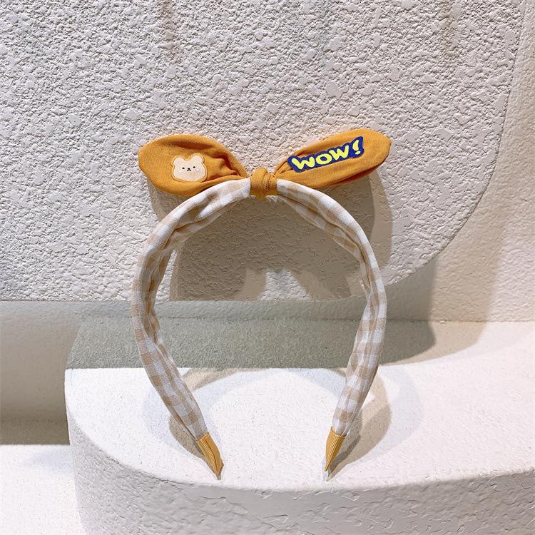 Koreanische Version Kinder Obst Cartoon Schleife Stirnband Mädchen Dreidimensionale Hasenohren Haarnadel Süßes Mädchen Breitkrempiges Stirnband