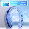 1pc ABUDODO Portable Neck Fan USB Rechargeable Mini Cooling Fanwith Digital Display, Adjustable Speed & Super Ice Function