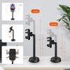 Verstellbarer Handyhalter für Fotografie & Live-Streaming: Mehrwinkel- & Höhenverstellbar mit stabilem Metallsockel.