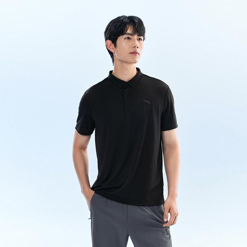 Anta Breathable Versatile Simple Casual Comfortable Fashion Short Sleeve Polo Shirt Men Tops 952627114-5