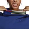 (WMNS) adidas Gerippter Kragen Sweatshirts 'Blau' Damen IC5238