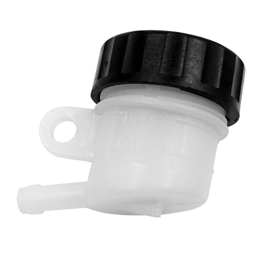 Motorcycle Oil Cup White Lightweight Safe Leakproof Fluid Bottle Reservoir for Motorbike