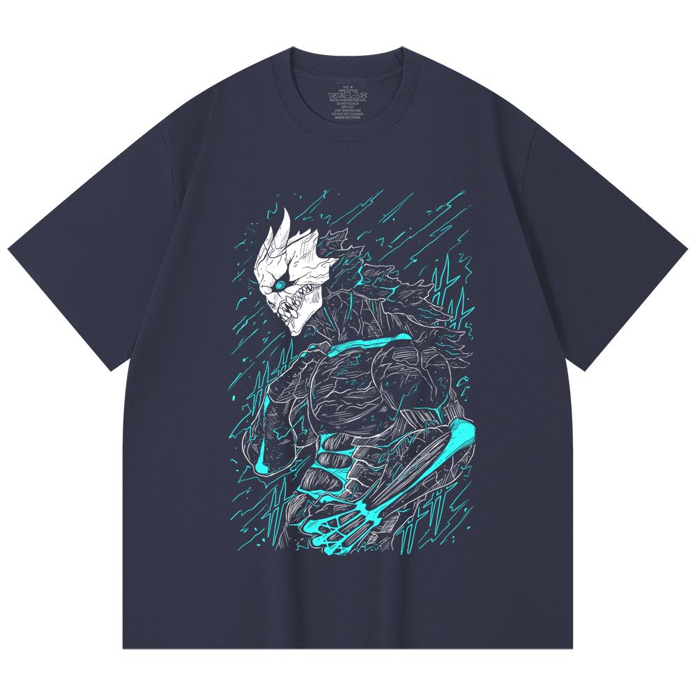 230 Gsm 100% Cotton Kaiju No 8 V8 Kafka Print Unisex Heavy Cotton T Shirt