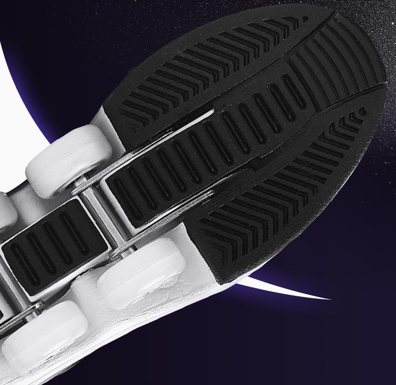 Regulowane Wrotki Czterokołowe dla Dziewcząt w wieku 6-15 lat – Przekształć z Butów do Chodzenia w Wrotki