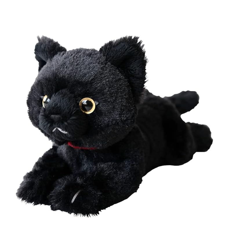 

Sun Lemon Lap Cat Black Short Sleeve 11 x 29 x 12cm Plush Animal Cute Cat P-8032