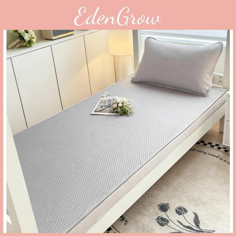 Solid Summer Color Cooling Gel Fiber Bed Mat With Lightweight Foldable Bedding