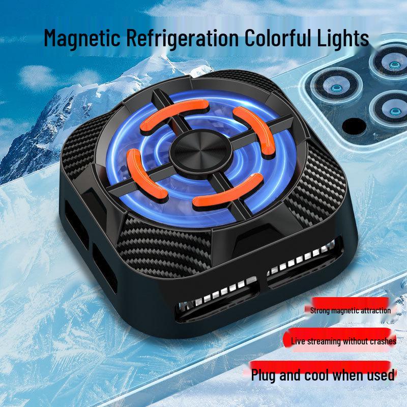 X79 Phone Cooler: Advanced Temperature Control Magnetic Cooling for Live Streaming and Gaming.