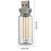 Retro USB LED Car Interior Atmosphere Filament Touch Dimming Bulb Automotive Interface Charging Night Lights