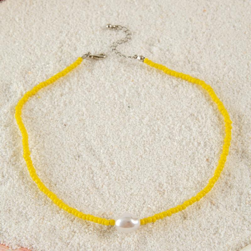 Bohemian shell rice bead shell jewelry necklace beach wind love pendant necklace necklace necklace jewelry women