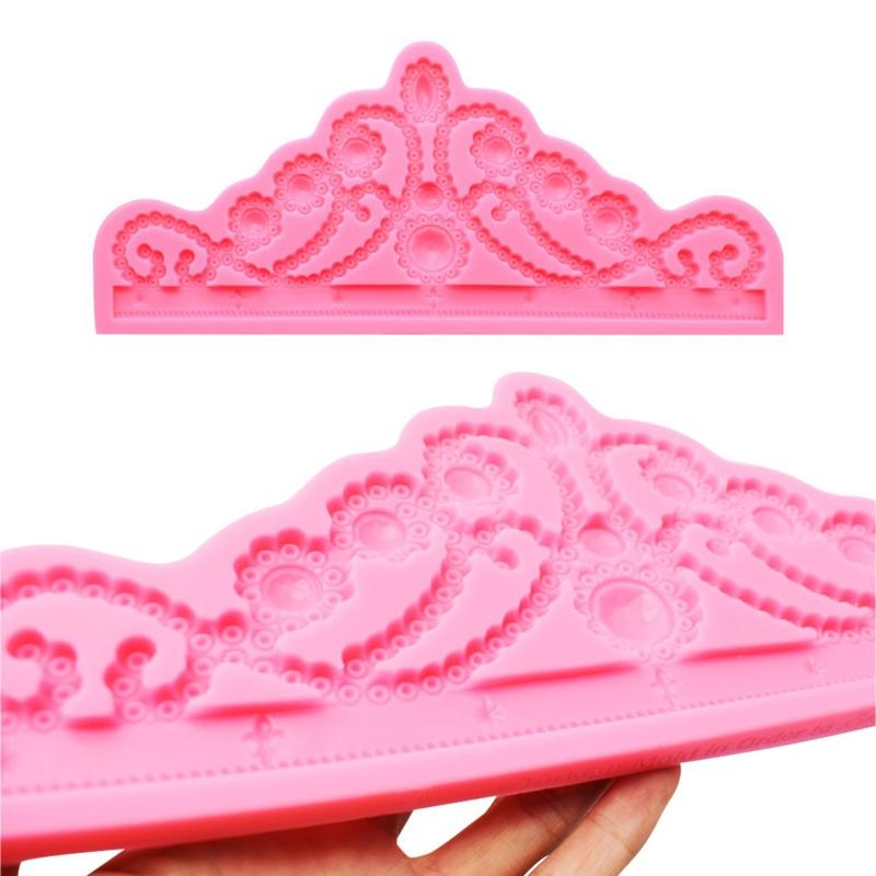 Cute Crown Shape Sugar Craft Paste Mold Chocolate Candy Art Silicone Soap Mold Household Candle Molds DIY Handmade