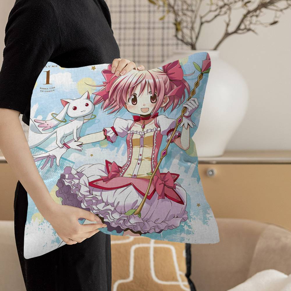 

Puella Magi Madoka Magica Декоративная Эстетика Комнаты Наволочка Домашний Декор Спальня Диван Кровать Чехол для Подушки 45x45 12x12Inch