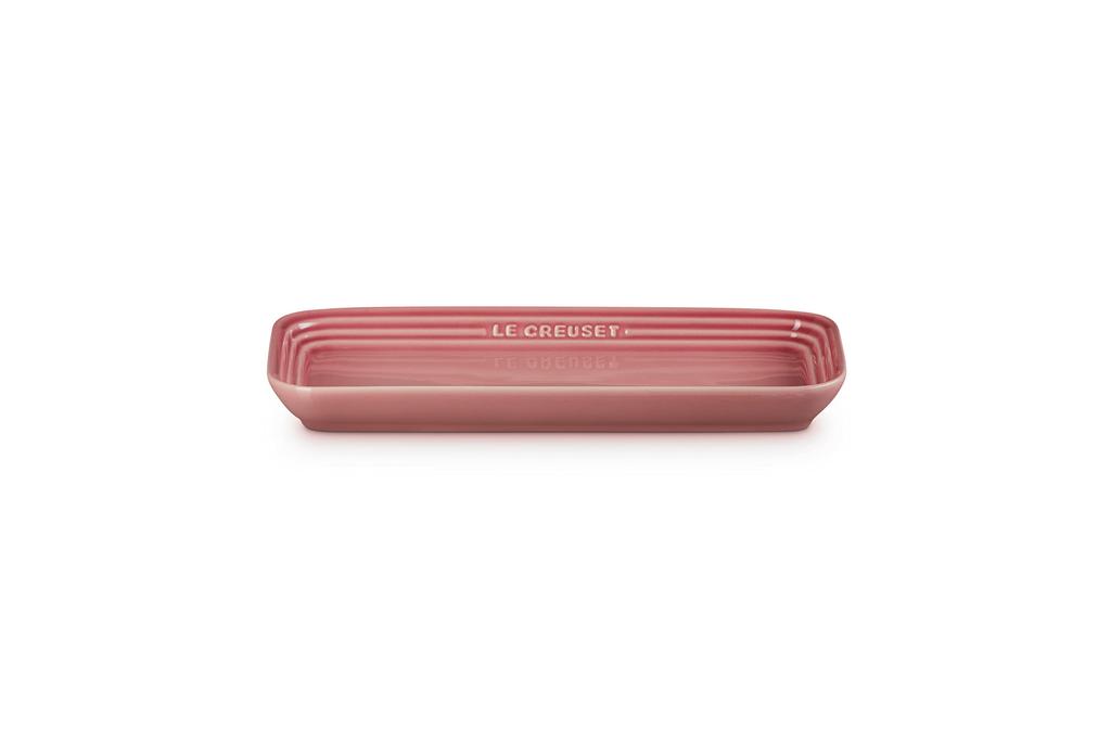 Le Creuset Rechteckige Platte 25cm Rose Quartz Hitzekaltbeständig Mikrowellenofen Spülmaschinenfest Backgeschirr Fisch Gegrillt