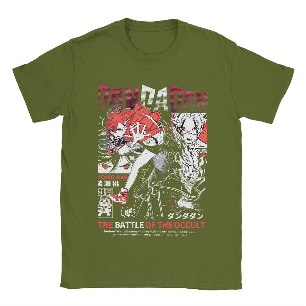 Dandadan T-Shirts Men Women Manga Action Comedy Anime  Crazy Cotton Tee Shirt Crewneck Short Sleeve T Shirt Gift Idea Tops