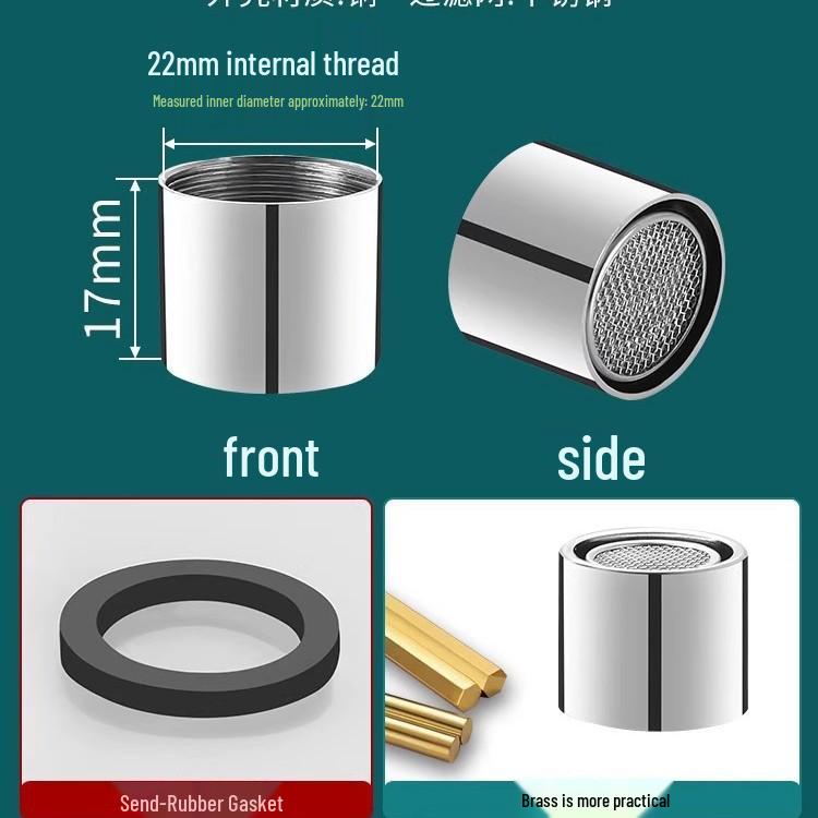 Uniwersalny Zestaw Dysz Aeratora do Baterii: Osłona przed pryskaniem, Filtr siatkowy, Kompatybilność z ciepłą/zimną wodą