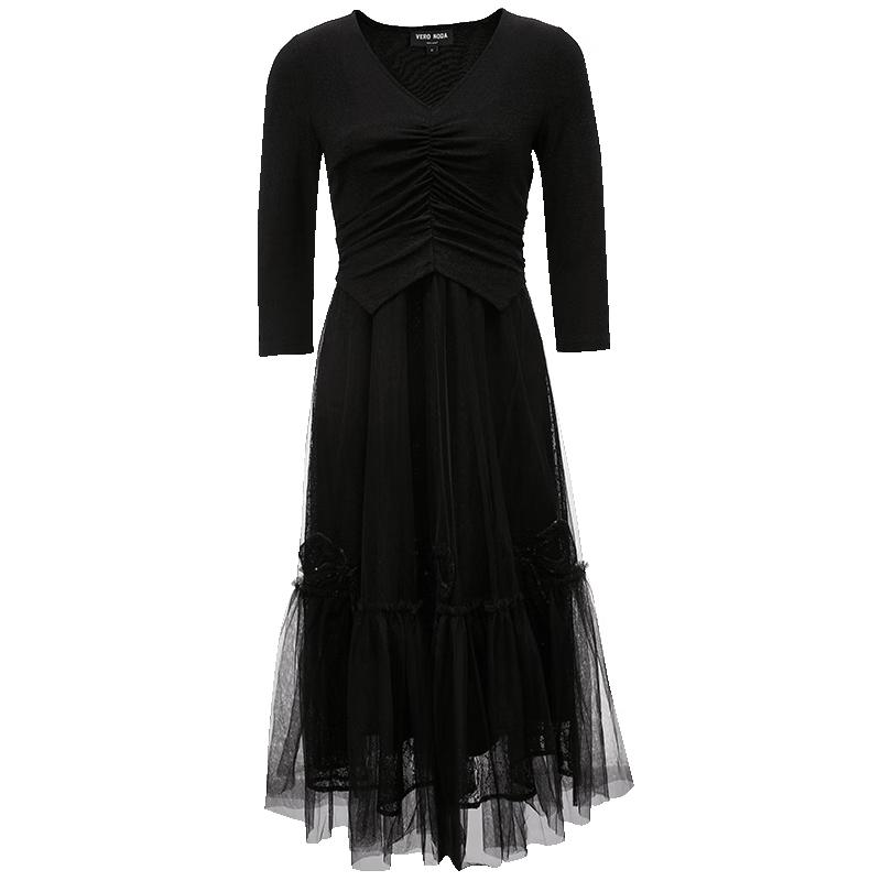 

VEROMODA 2023 Early Fall Knit Mesh A-Line Dress M