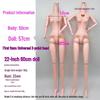 22-Zoll BJD Puppenkörper mit beweglichen Gelenken und individuellem Make-up - Prinzessinnen-Accessoires enthalten