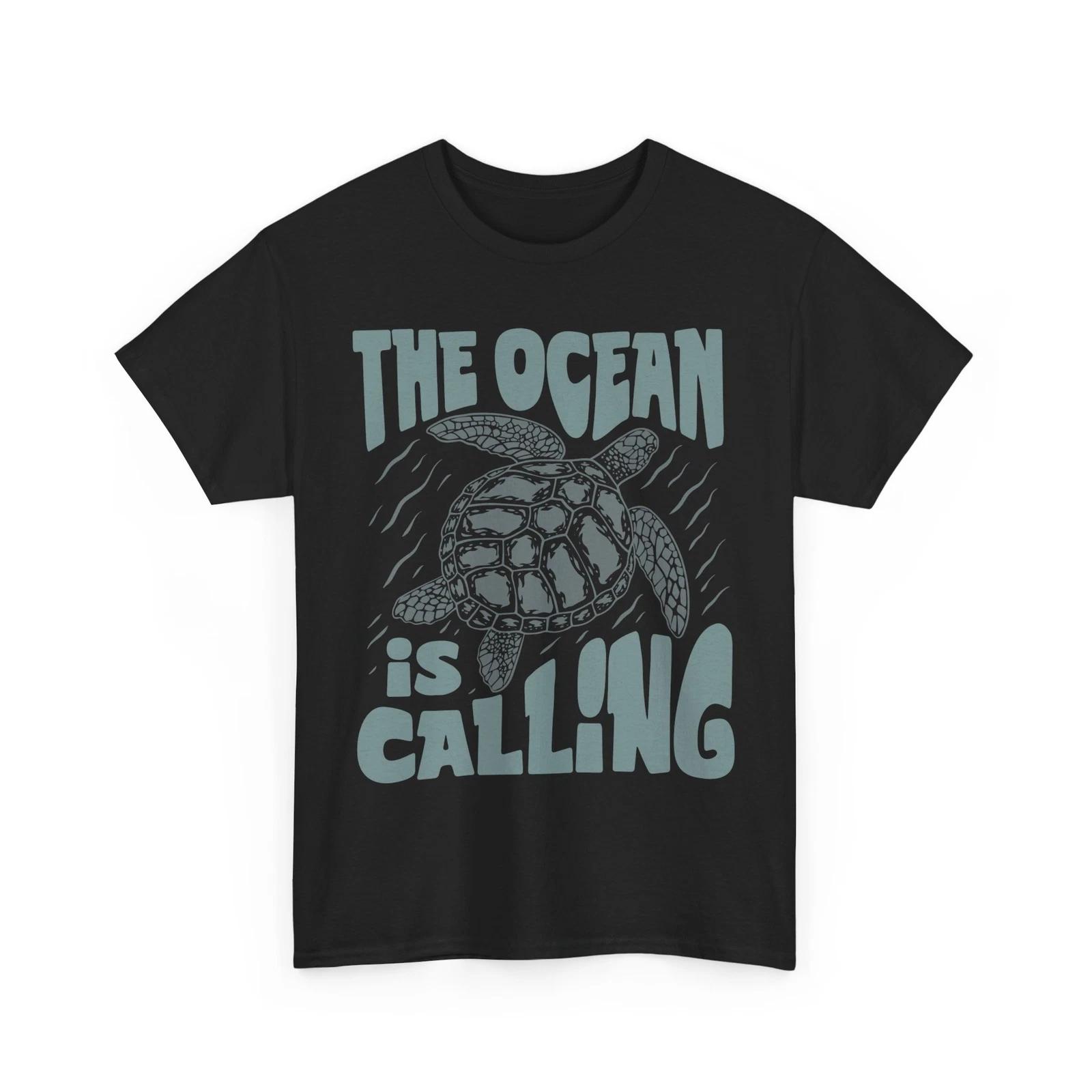 

Beach Vibes T-Shirt | Summer Ocean Waves Tee | The Ocean is Calling Shirt 4XL