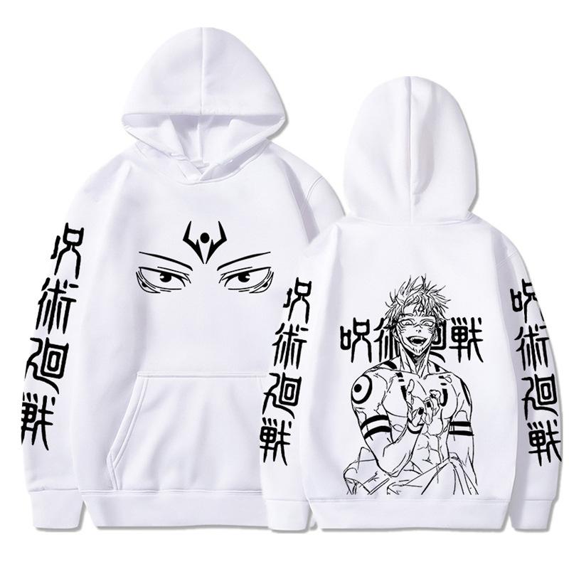 Japanese Animation Jujutsu Kaisen Men Hoodie Vintage Unisex Pullover Men Vintage Graphic Hoody Tops Oversize Clothing