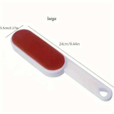 1PC Reusable Brush Plastic Handle No Need for Power Double-sided Brush Clothing Sheet Brush