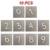 3D Numeral Door Plaque House Drawer Sign Plating Gate Digits 0 To 9 Acrylic Number Tag Hotel Home Sticker Address Door Label
