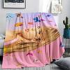 1 pièce Couverture en Flanelle Imprimé Taylor, Haute qualité Toutes Saisons, Décoration d'Intérieur, Chaleur et Confort, Parfait pour les Cadeaux de Noël
