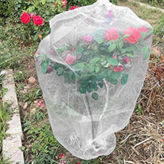 Plant Mesh Cover for Garden Protection Bird Netting Drawstring Insect Barrier Netting with Zipper for Blueberries Tomatoes Lemons Small Fruit Trees