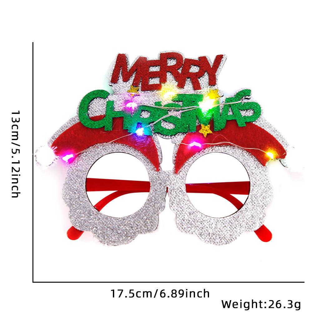Colorful Cartoon Style Led Christmas Glasses For Party Decorations And Festivities