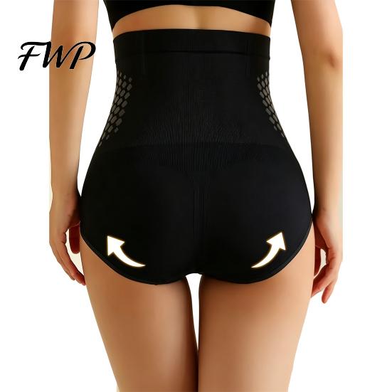 Micro-particle Fat Burning Shorts 3Pcs Firm Shaping High-Waisted Micro-Particle Tummy-control Pants Seamless High-waisted Sculpting Butt-lifting