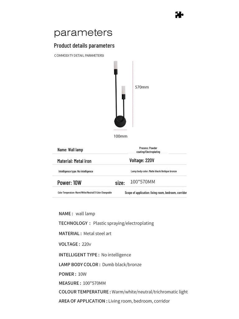 Nordische wiederaufladbare Wandleuchte - Moderner minimalistischer Stil für Schlafzimmer und Wohnzimmer