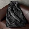 Genuine Cowhide Leather Jacket for Men Motorcycle Business Casual Suit Lapel Large Size Coat