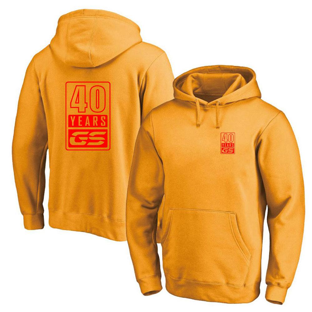 Motorcycle R1200 2025 Men 40 Years GS Autumn Printing Solid Color Pullover Hoodie Fashion Long Sleeve Comfortable Casual Tops