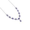 Amethyst 925 Sterling Silver Necklace: Minimalist Purple Gemstone
