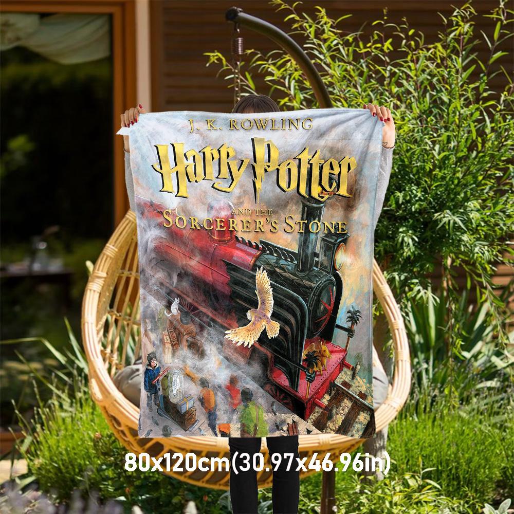 

1pc Harry Potter,Sorcerer s Stone,J.K. Rowling Outdoor Flannel Throw Blanket All Season Soft Warmth,Home Decor 1031102 80x120cm