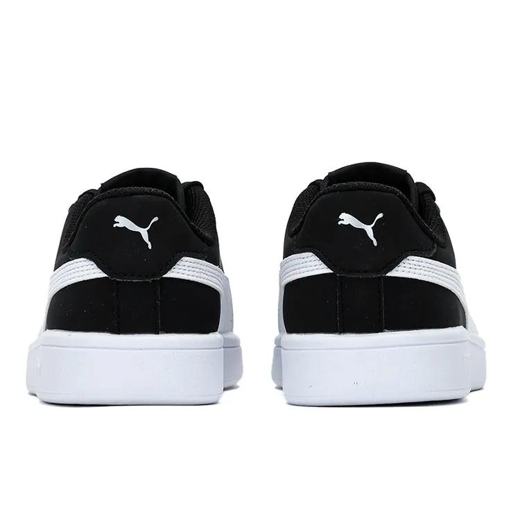 Puma Smash V2 'Buck - Black Silver' (Unisex) Black / White / Silver Skate Shoes 365160 68