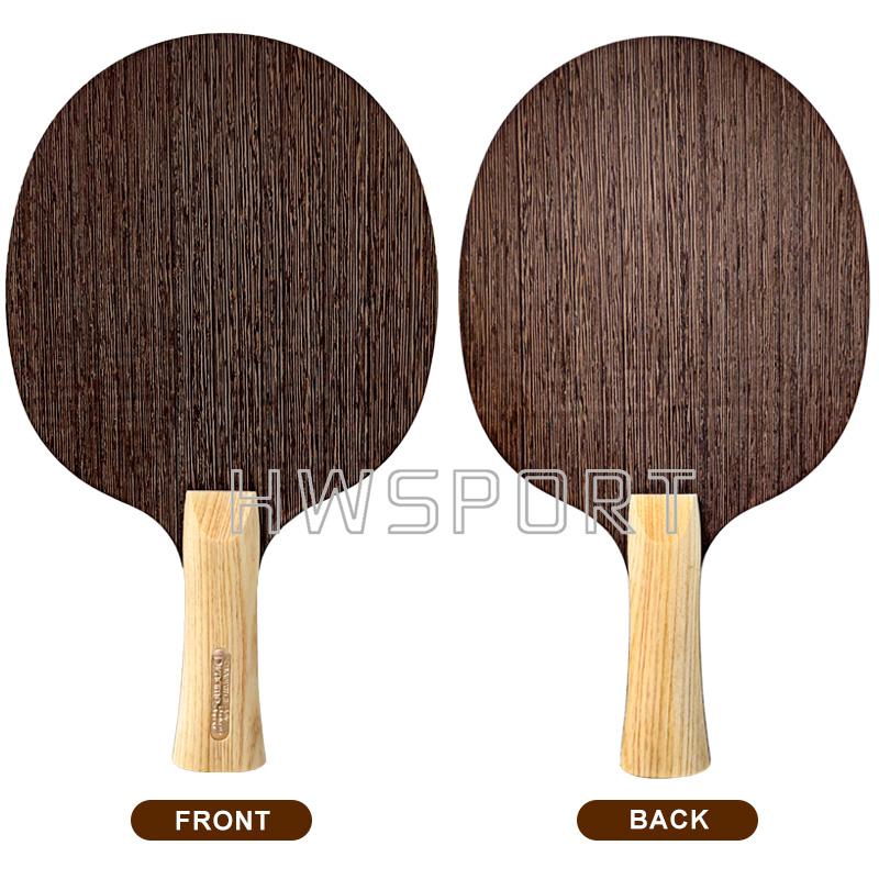 Lâmina de tênis de mesa SANWEI Dynamo 5 camadas de madeira para pingue-pongue, superfície wengué, núcleo Kiri para ataque rápido com direção em loop