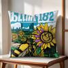 Famous Punk Band BBLINK Cushion Cover Natural Linen Organic Fabric DoubleSided Printing Couch Pillow Covers Home Decor