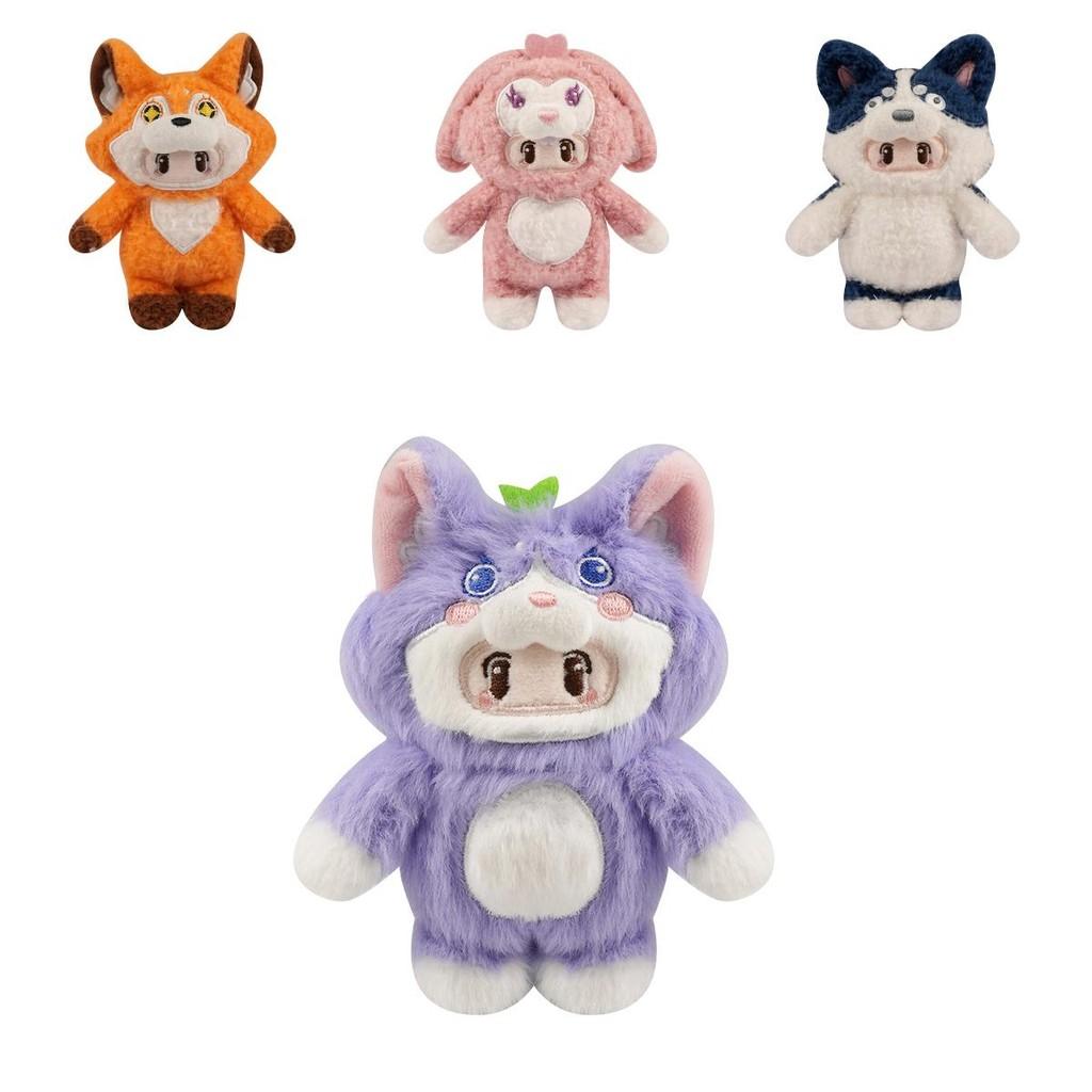 Fun And Colorful Plush Pendant Red Fox Husky And Cute Duck For Backpacks