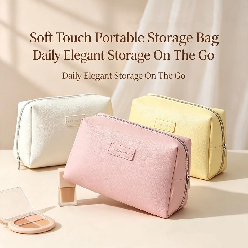 Waterproof Cosmetic Makeup Bag Large Capacity For Travel Daily Use Toiletry Storage