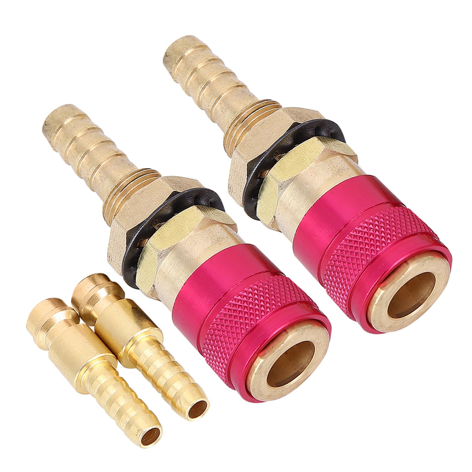 

2pcs 8mm Water Cooled & Gas Adapter Quick Connector Fitting For TIG Welding Torch