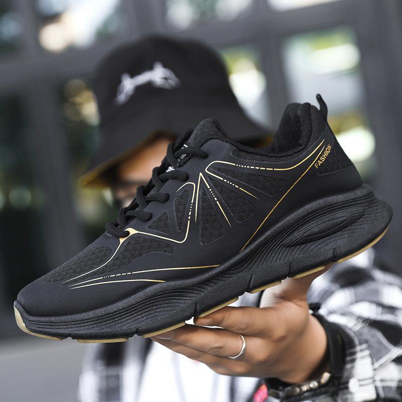 New Sports Shoes Travel Shoes Casual Shoes Men's Shoes Heightened Thick-soled Breathable Dad Shoes