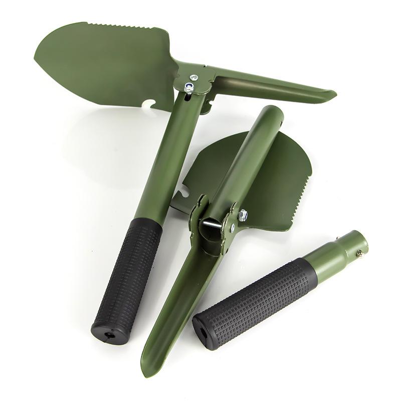 Compact Multipurpose Emergency Shovel: Folding Design for Engineers, Fishermen, and Outdoor Use