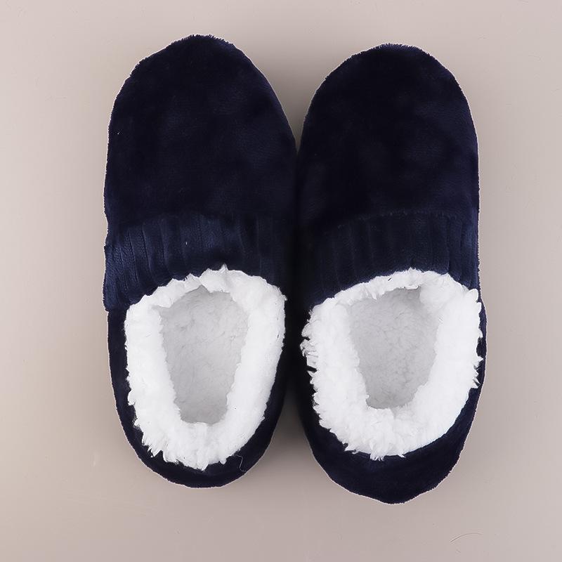 

Anti-Slip Warm Thick Adult Floor Socks One Size синій
