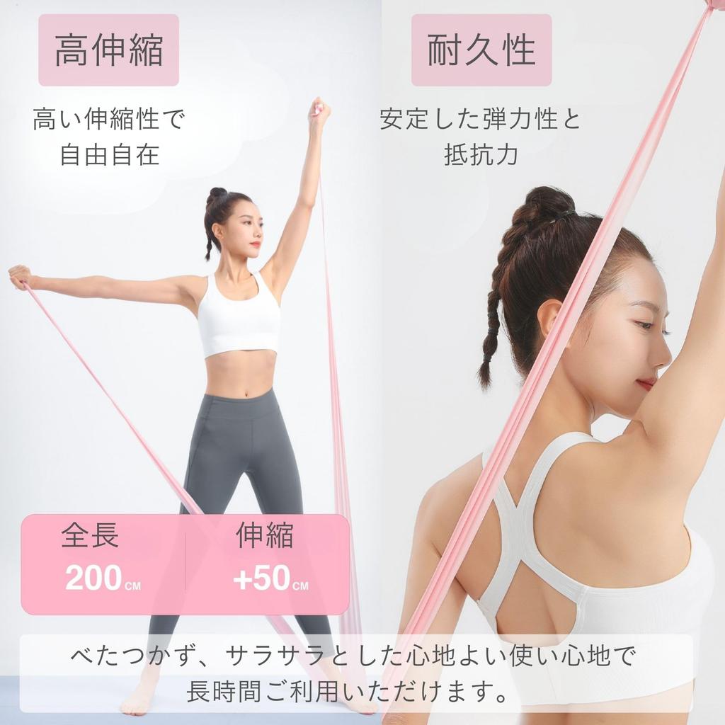 Stretch Band 2m Gray For Advanced Users Flex Band Pilates Band Yoga Tighten Your Core Strengthen Your Inner Muscles Ideal for Exercising At Home