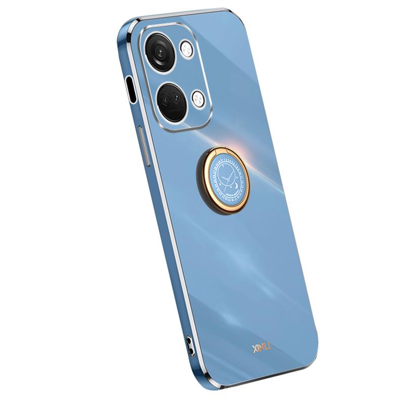XINLI For OnePlus Nord 3 5G/Ace 2V Ring Holder Kickstand TPU Case Electroplating Phone Cover