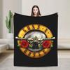 Guns N Roses Band  Blanket  Soft Warm Street Trend Plush Throw Blanket For Living Room Decorative Flannel Bedspread Bed Cover