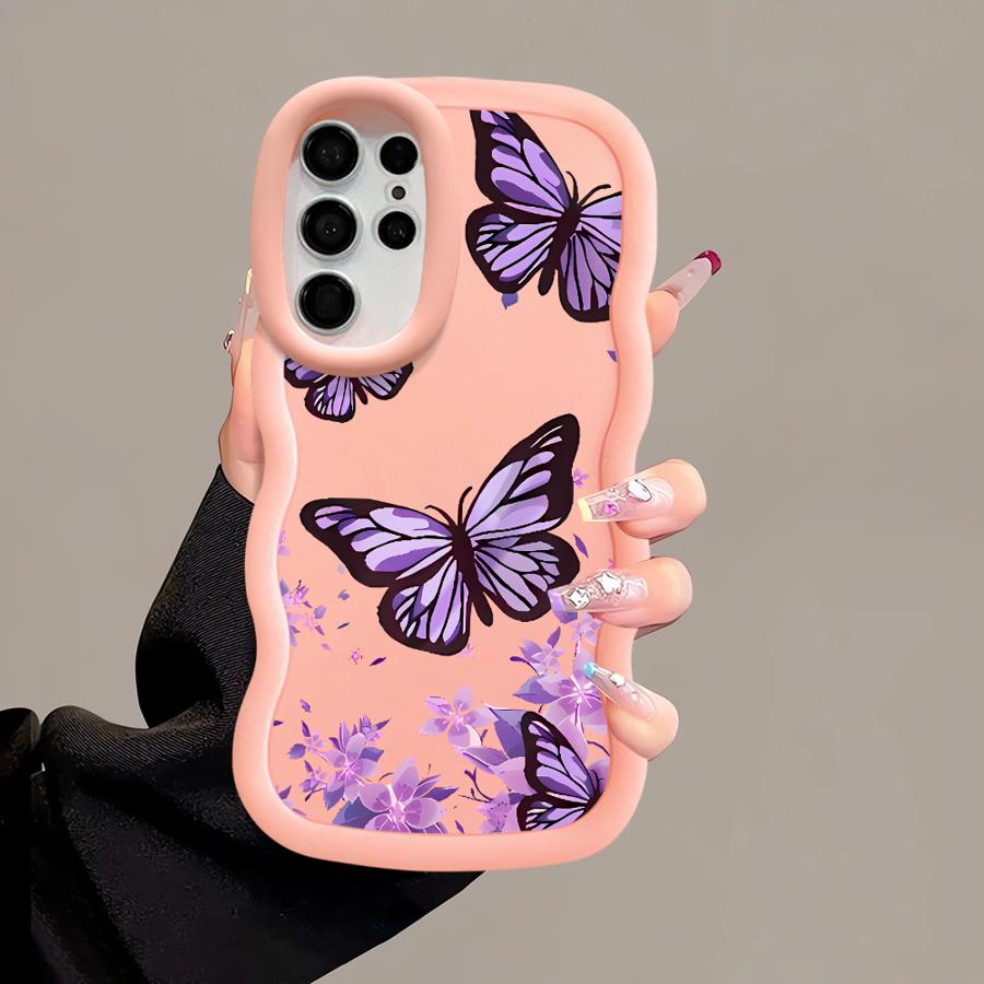 Case for Samsung Galaxy A26 S25 S22 Ultra S20 FE S23 Plus S24 A25 S21 Soft Phone Cover A35 A54 A34 A36 A55 A24 INS Retro