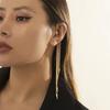 High Quality Long Tassel Clip Earring Fashion Statement Ear Cuff Fake Piercing Vintage Pendientes for Women Goth Jewelry Gift
