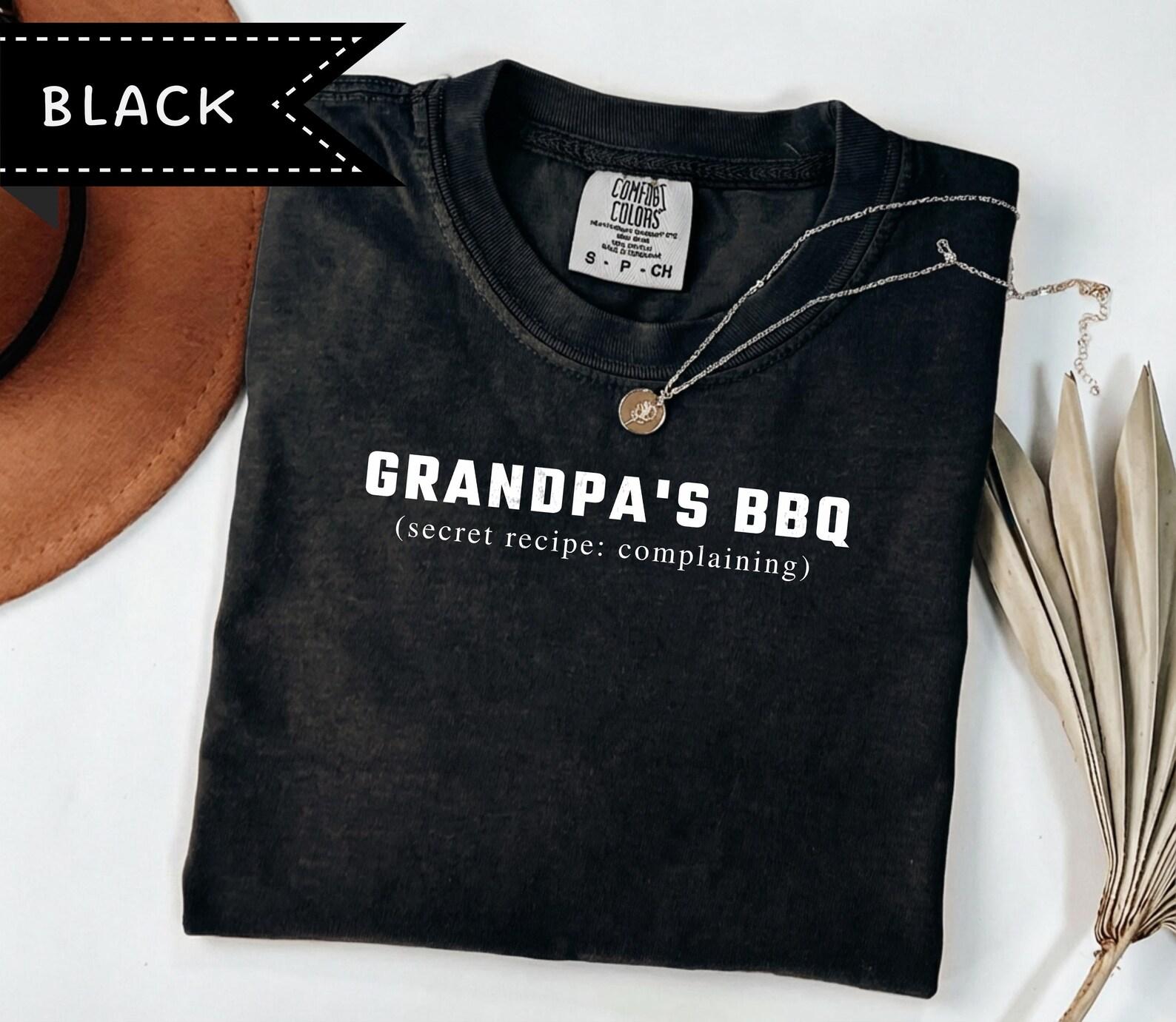 Grandpa s BBQ Shirt, Funny Grandpa Gift, Comfort Colors® Backyard Grill Tee L